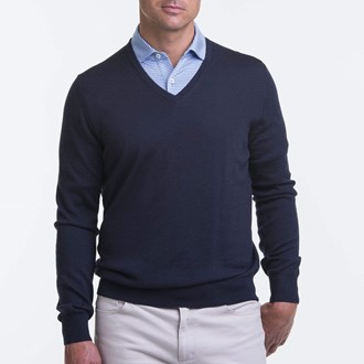 F&G Sweater - Baruffa Merino Classic V-Neck 