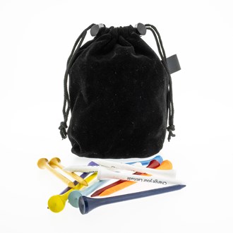 Black Velvet Accessories Bag