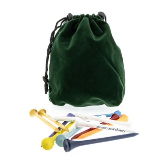 Green Velvet Accessory Bag