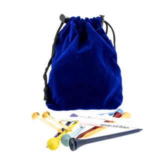 Blue Velvet Accessory Bag