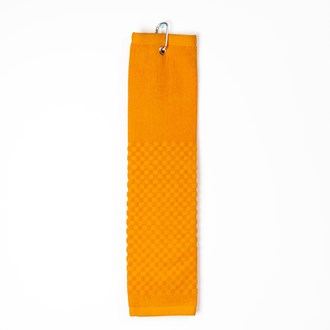 PRG Tri-Fold Cotton Golf Towel - Orange