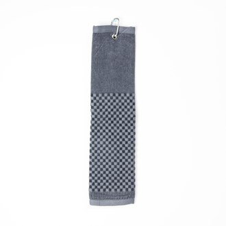 PRG Tri-Fold Cotton Golf Towel - Grey