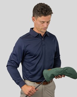 38 South Polo - Mens Twin Needle Long Sleeve
