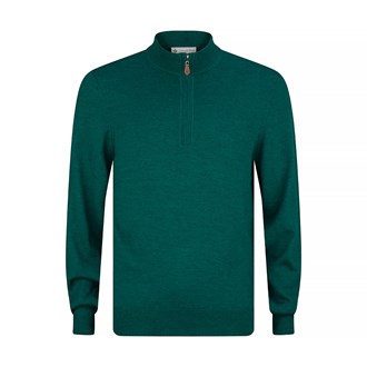 Donald Ross Mens Sweater 223 -  Merino Wool 1/4 Zip