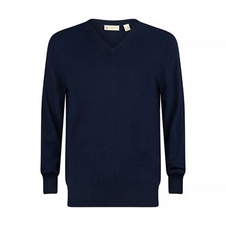 Donald Ross Mens Sweater - Merino Wool V-Neck, Core