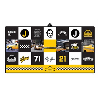 Jones Caddy Golf Towel - Sublimated Taxi LIMITED EDITION